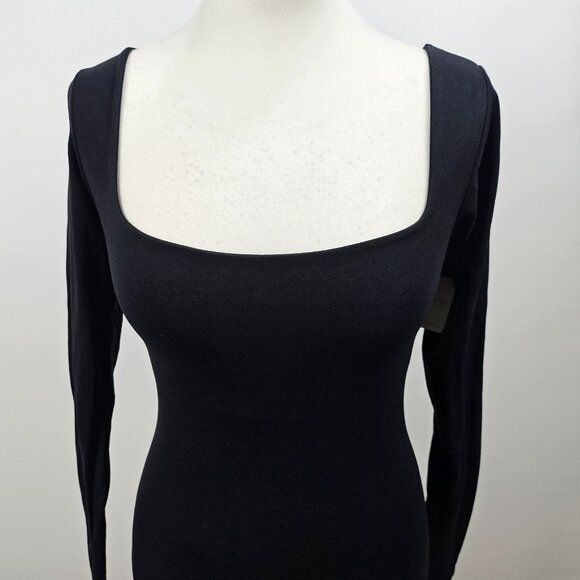 Free People - Intimately Clean Lines Long Sleeve Top - Black - M/L - RRP £40 - Picture 2 of 8